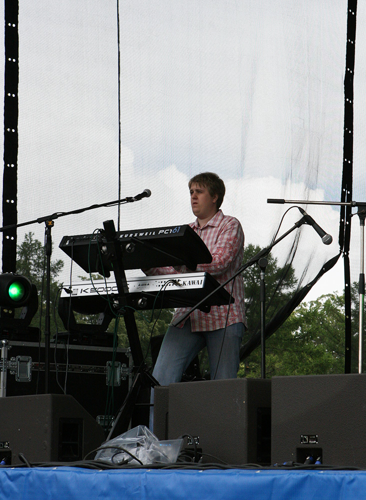 Выступление на рок-сцене праздника "МК", лето 2008 г.